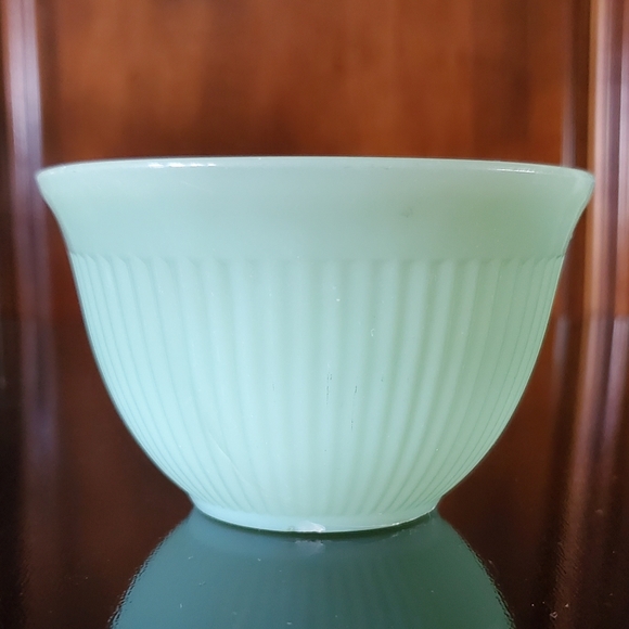 "Jane Ray Jade Ite" 8oz Green Jadeite Fire King Cup Only - Picture 7 of 12
